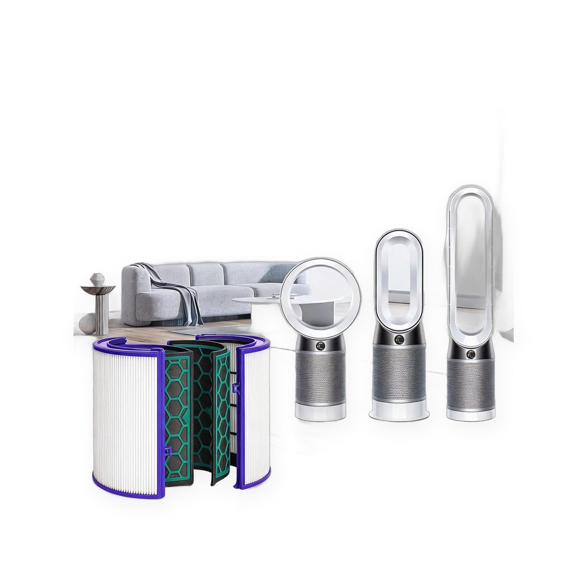 Replacement filter, compatible with Pure Cool purifiers