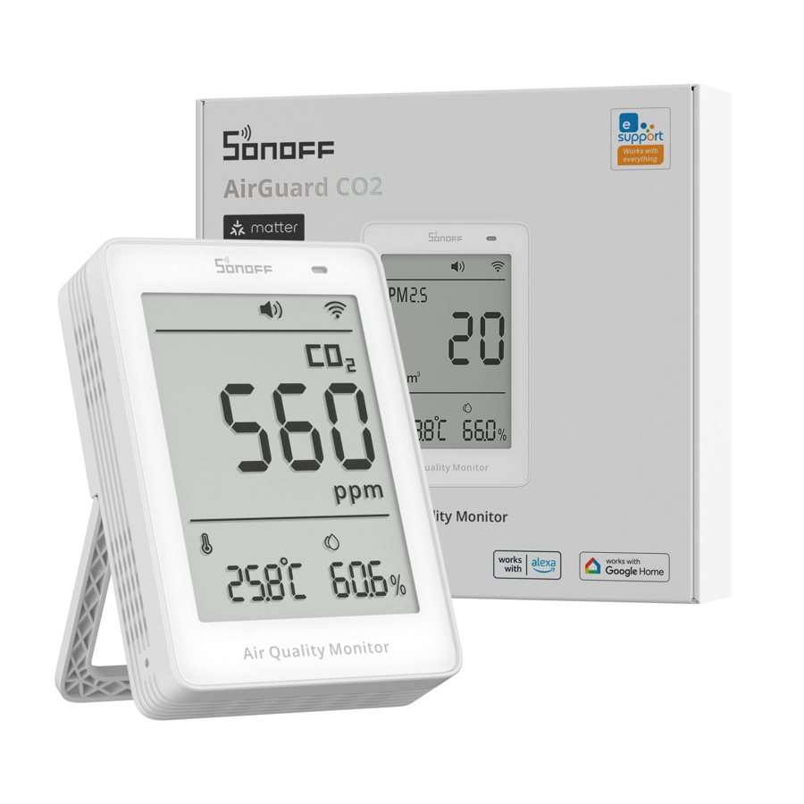 WiFi air quality monitor with CO2 sensor