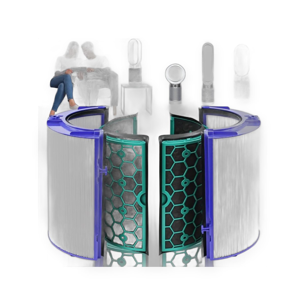 Replacement air purifier filter for Pure Cool models