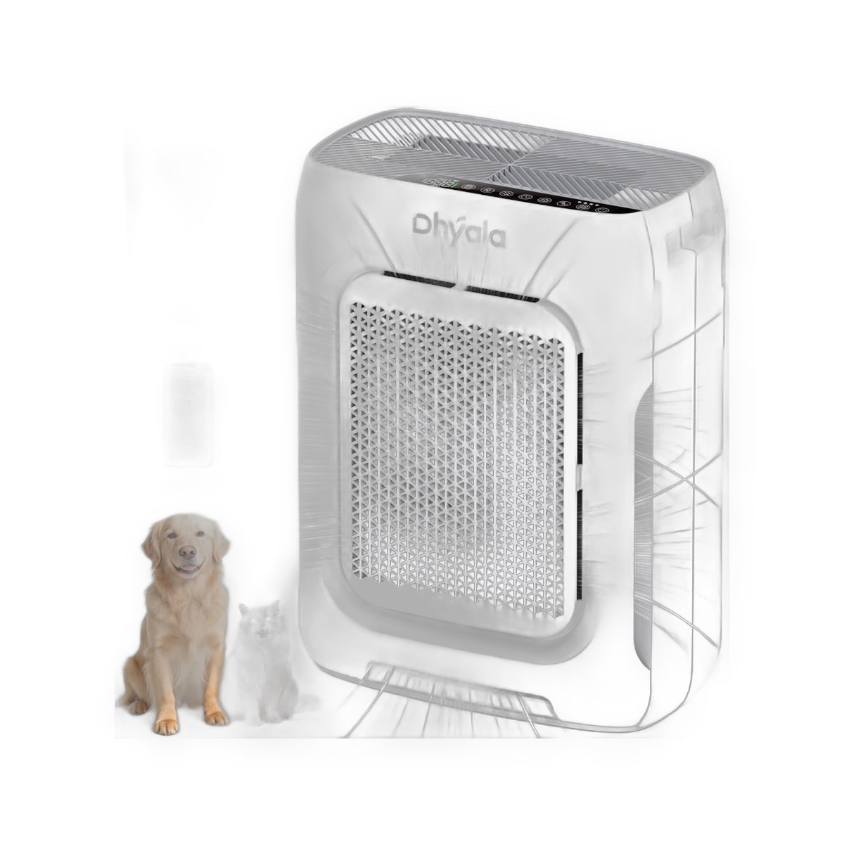 Home air purifier, covers 3000 sq ft, H13 HEPA filter