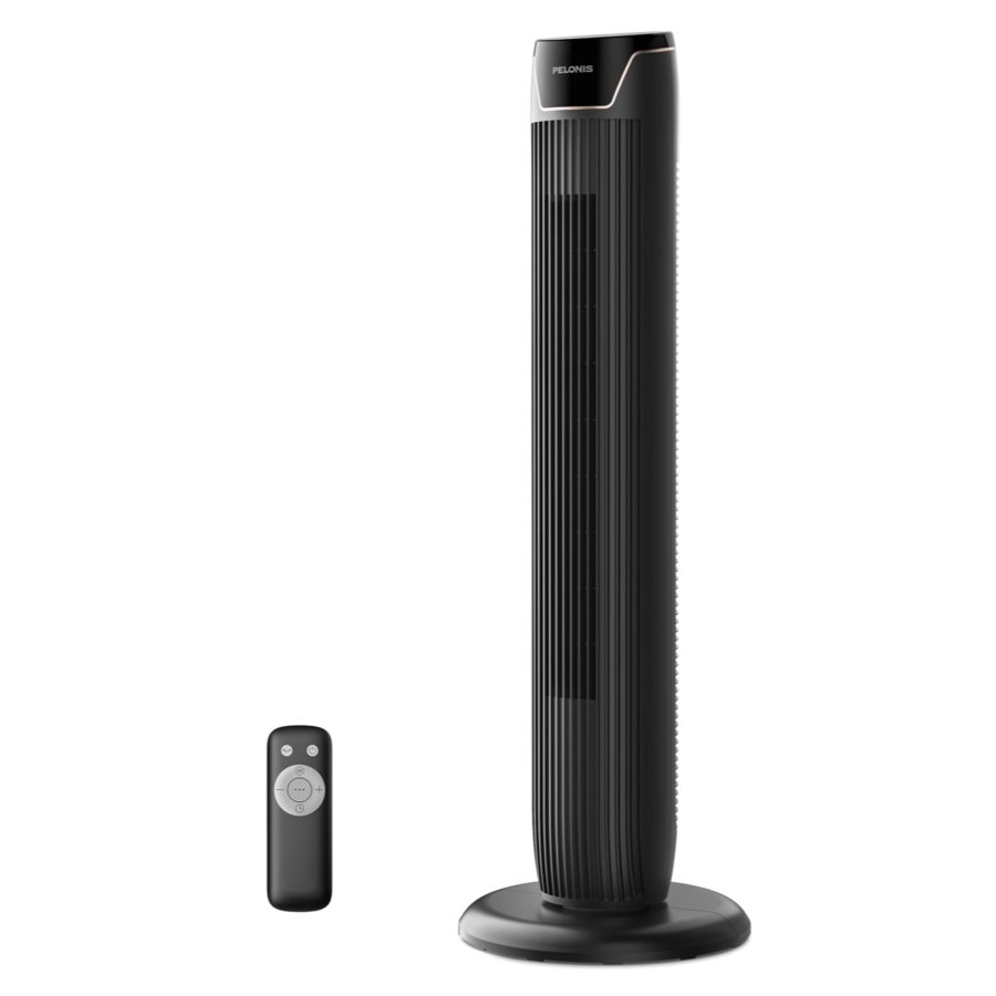 92 cm tower fan with remote, 45W, 4 modes, 5 speeds