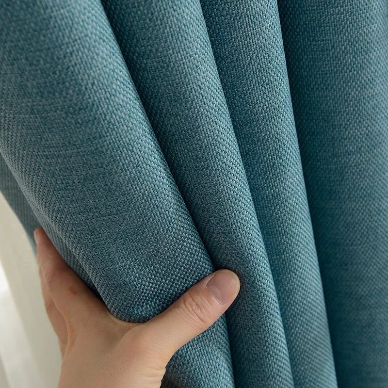 Custom made linen blackout curtain, 310 cm height