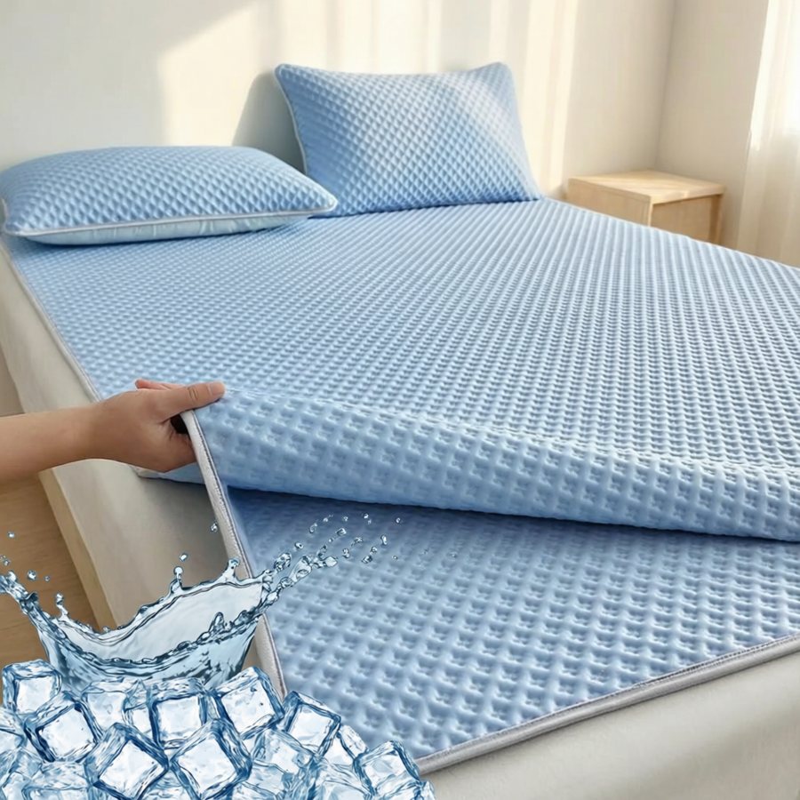 Ice silk cooling mat, breathable and washable