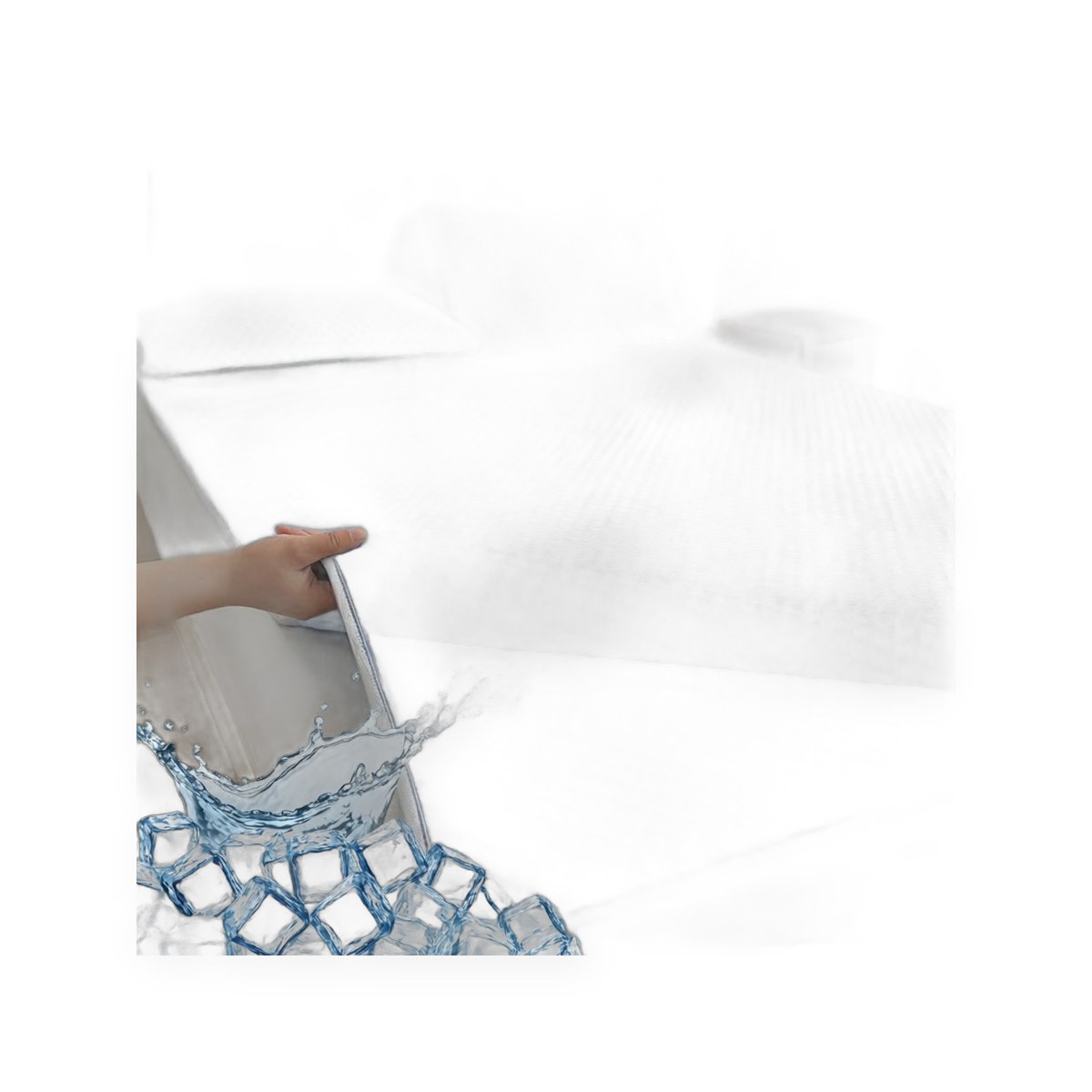 Ice silk cooling mat, breathable and washable