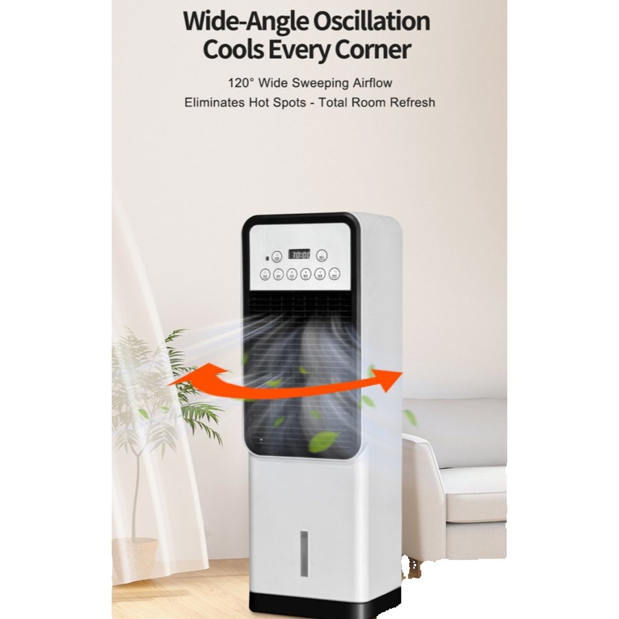 Digital tower fan, LED display, remote and timer, low noise