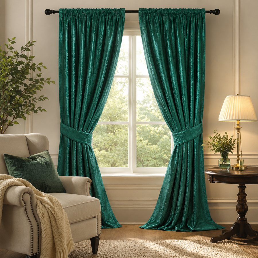 Morocco crushed velvet curtains, 75-90% room darkening