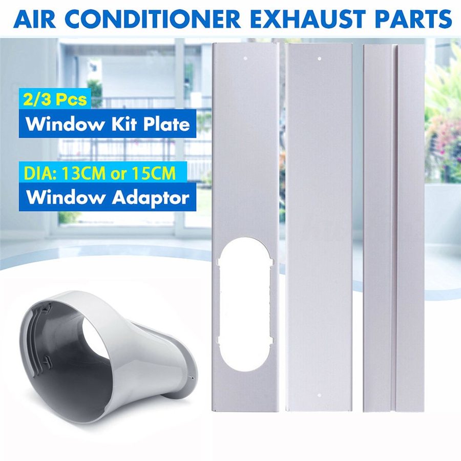 Portable air conditioner window kit, 2 or 3 pieces