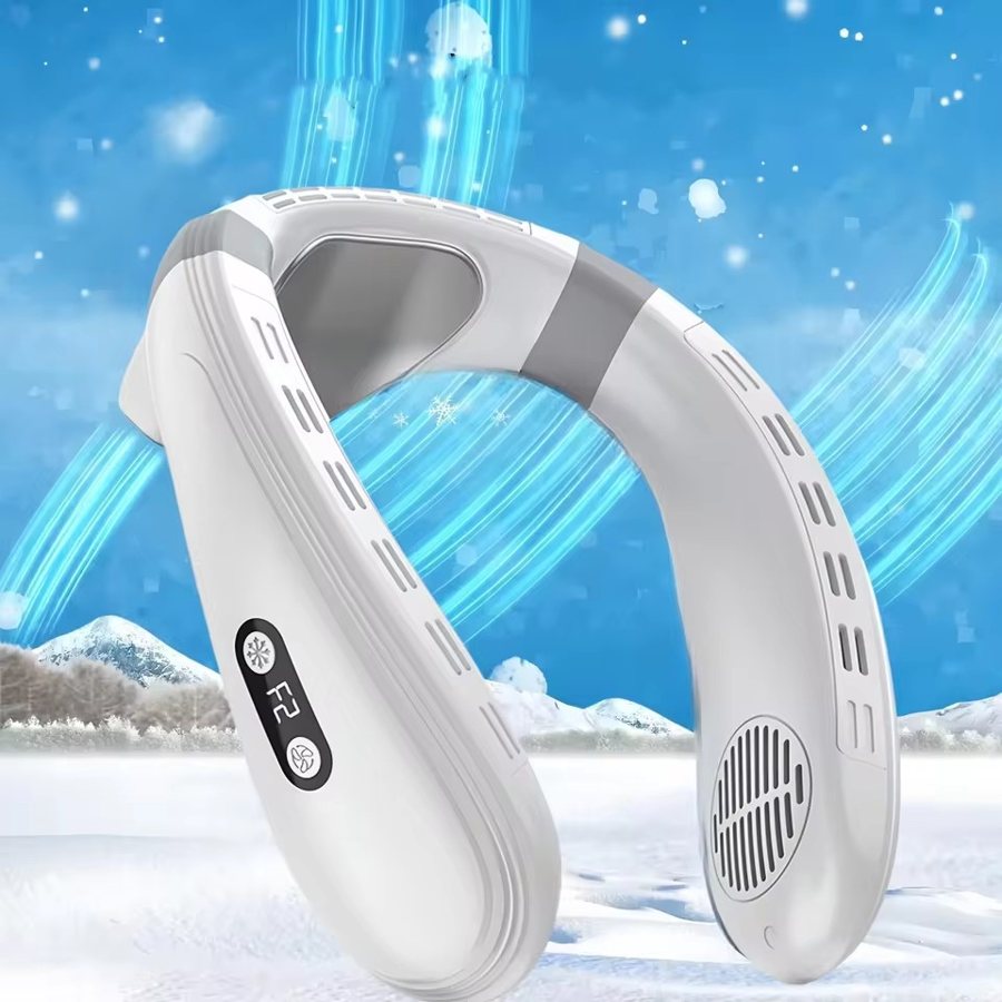 Portable neck fan, 5200mAh, semiconductor cooling