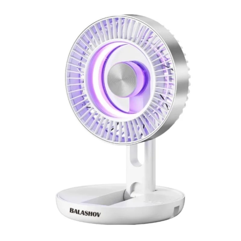 USB rechargeable foldable desk fan, wireless, silent