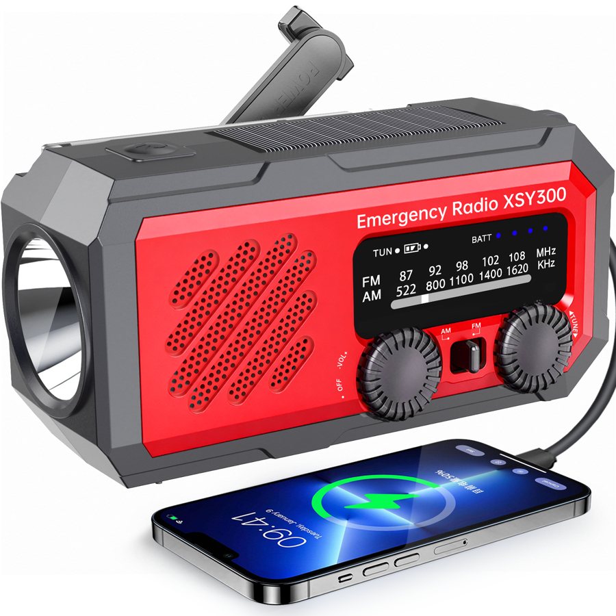 2000mAh Rechargeable Emergency Hand Crank Radio