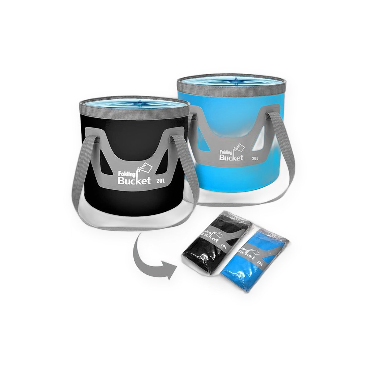 20L Collapsible Water Bucket