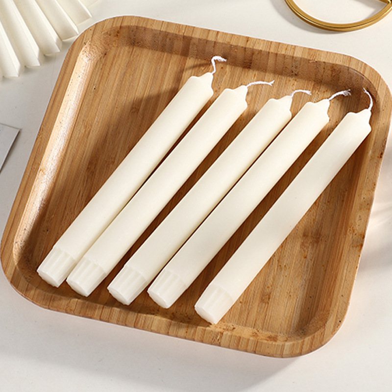 Eight-Piece Long Pillar Candle Set