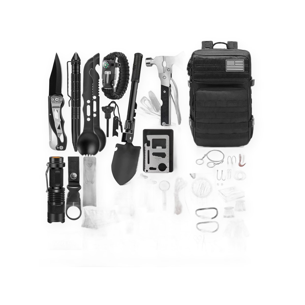 Bug Out First Aid Backpack with Gear Straps