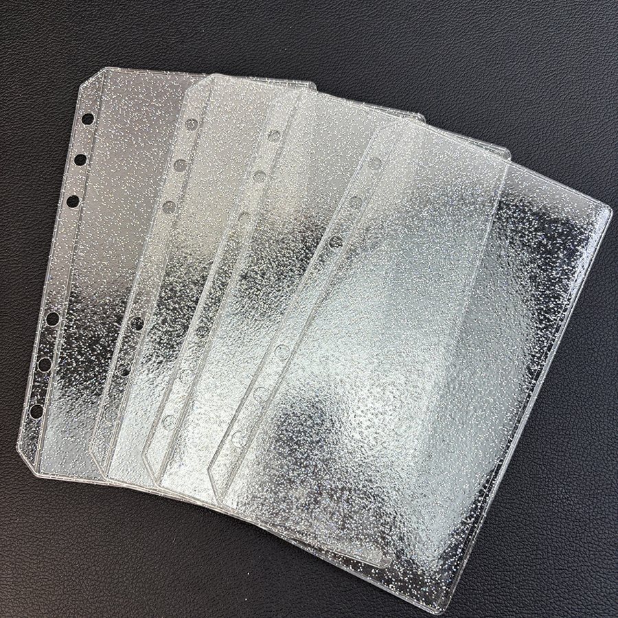 Clear PVC Document Pouch with Six Holes