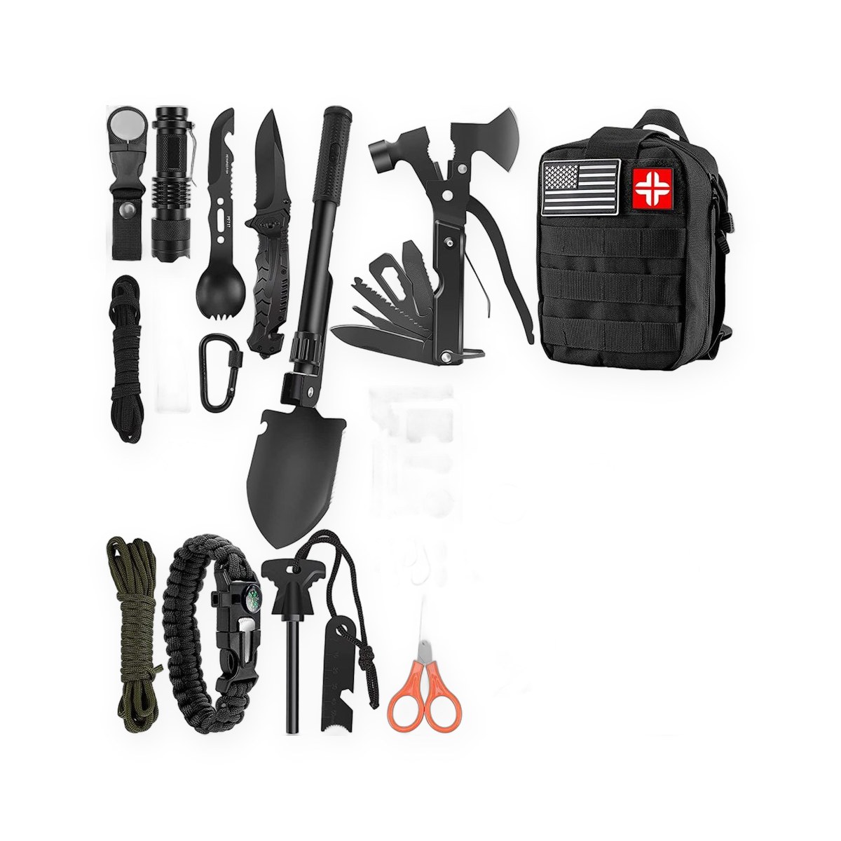 Compact 72-Hour Survival Tool Kit Bag