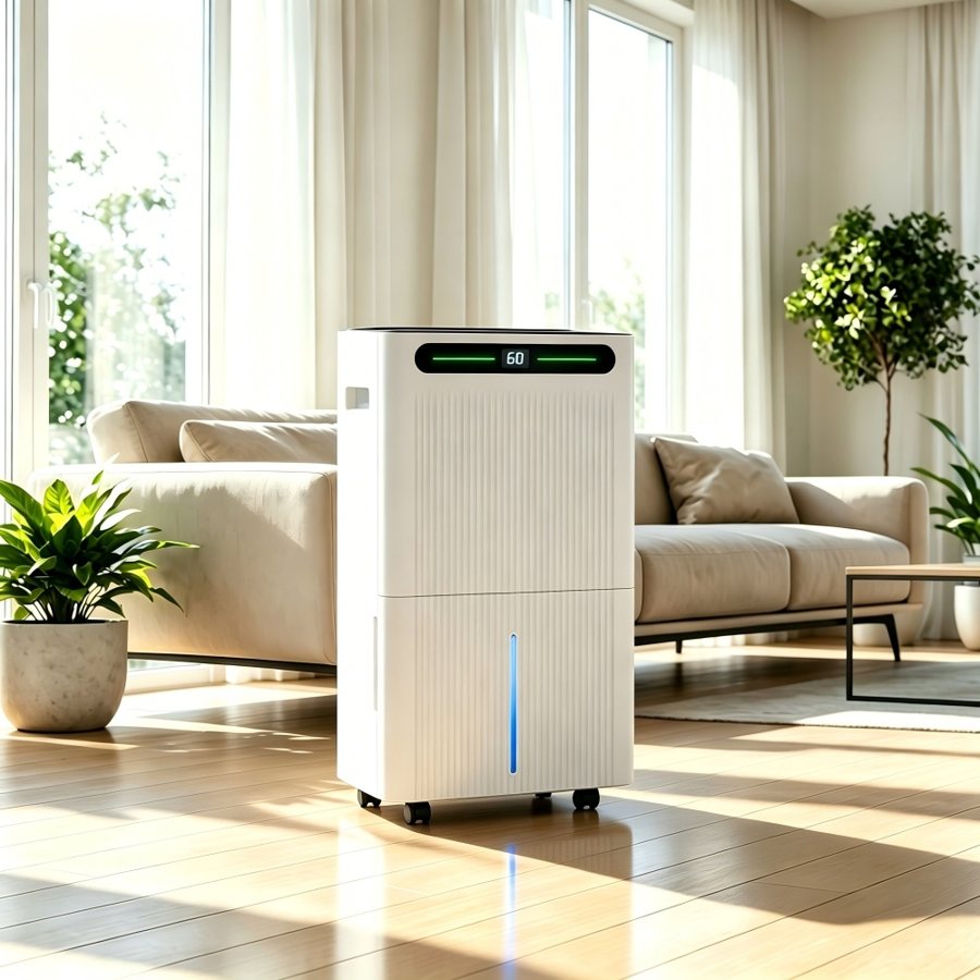 Compressor Dehumidifier with Drain Hose and 24-Hour Timer