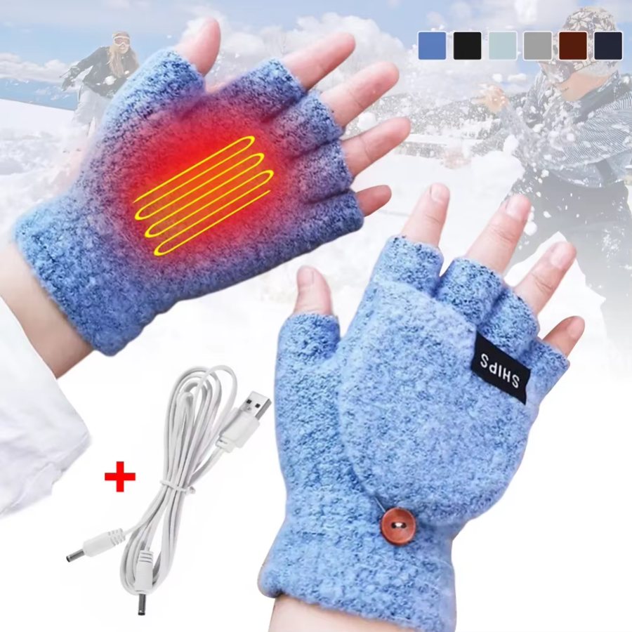 Rechargeable USB heated gloves