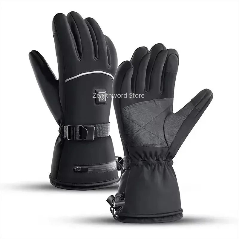 Heated motorcycle gloves for winter, waterproof