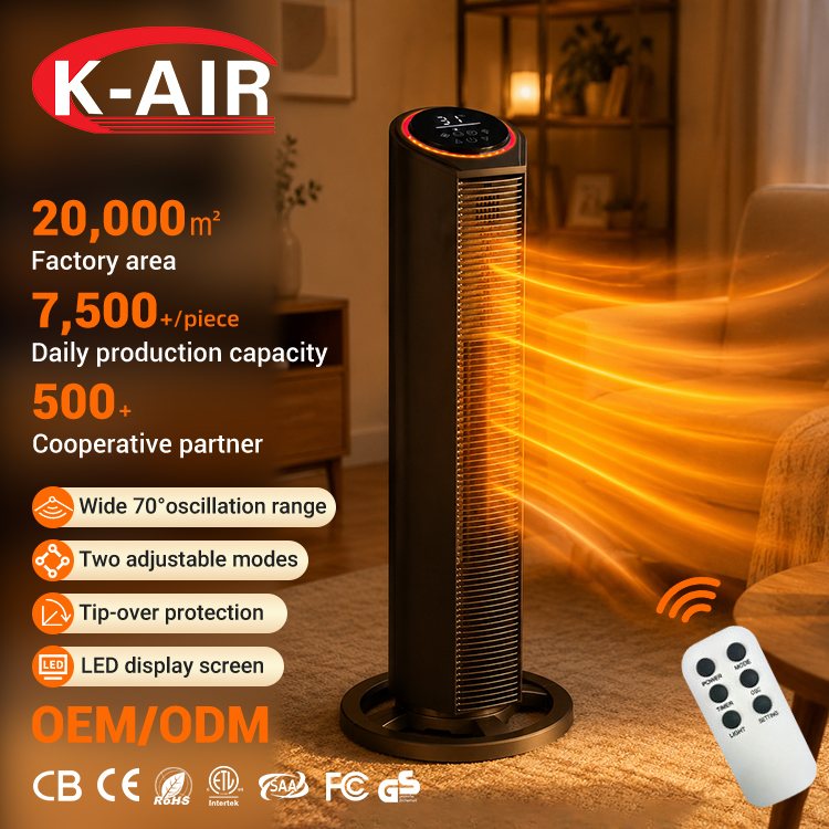 Indoor Tower Heater, 1100W or 2200W with Display