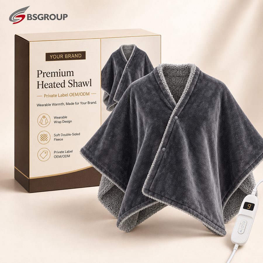 Soft Touch Wearable Heated Blanket
