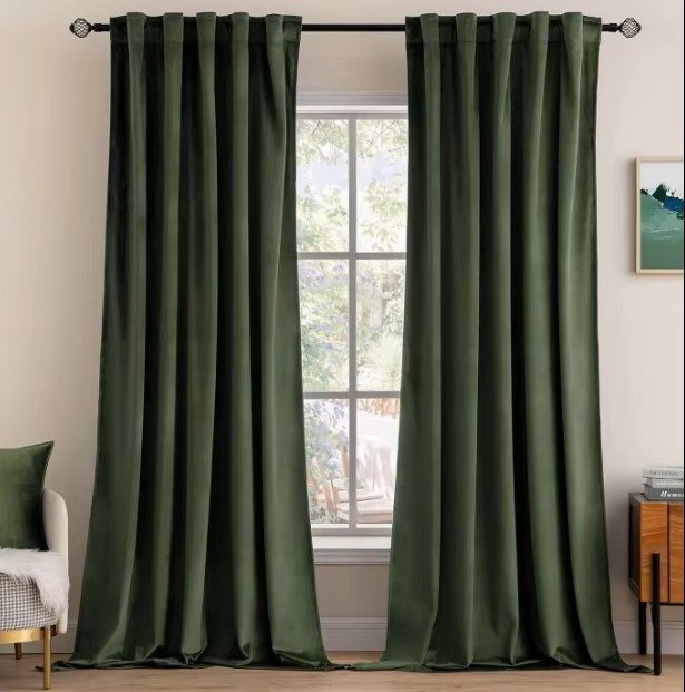Velvet Thermal Blackout Curtain with Grommets