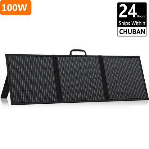 Portable Foldable Solar Panel 100W with USB Output
