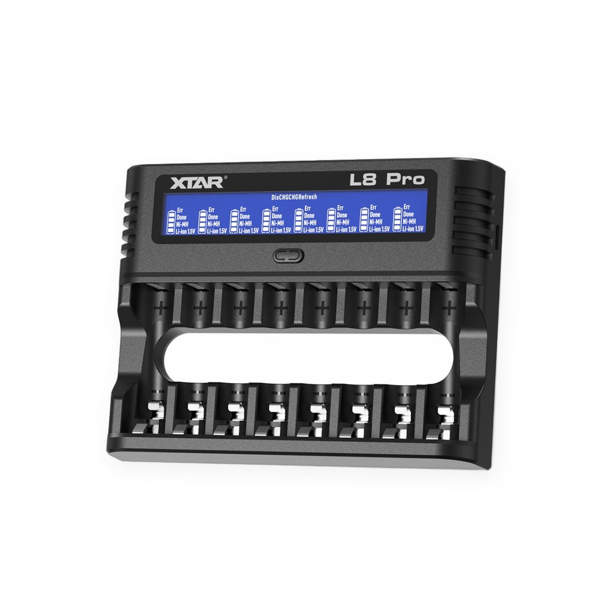8-slot smart battery charger, 1.5V, quick and deep repair