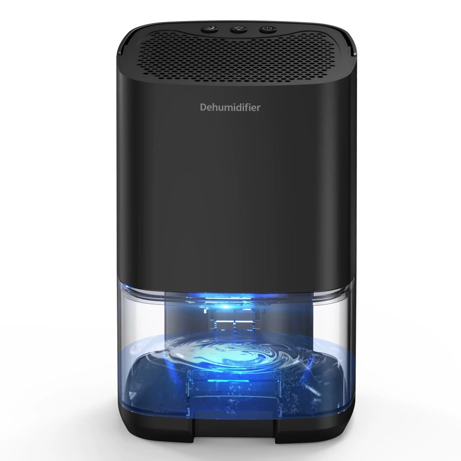 Portable 2-in-1 air dehumidifier and purifier, 1000 ml