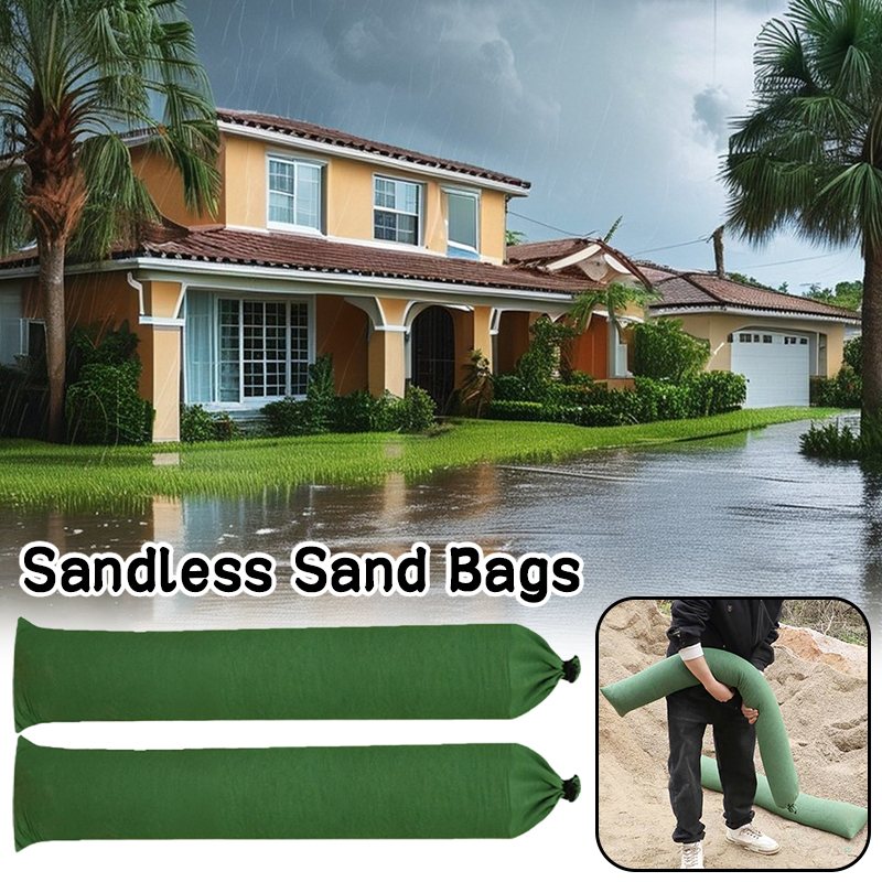 Sandless flood sand bags, 2 pack