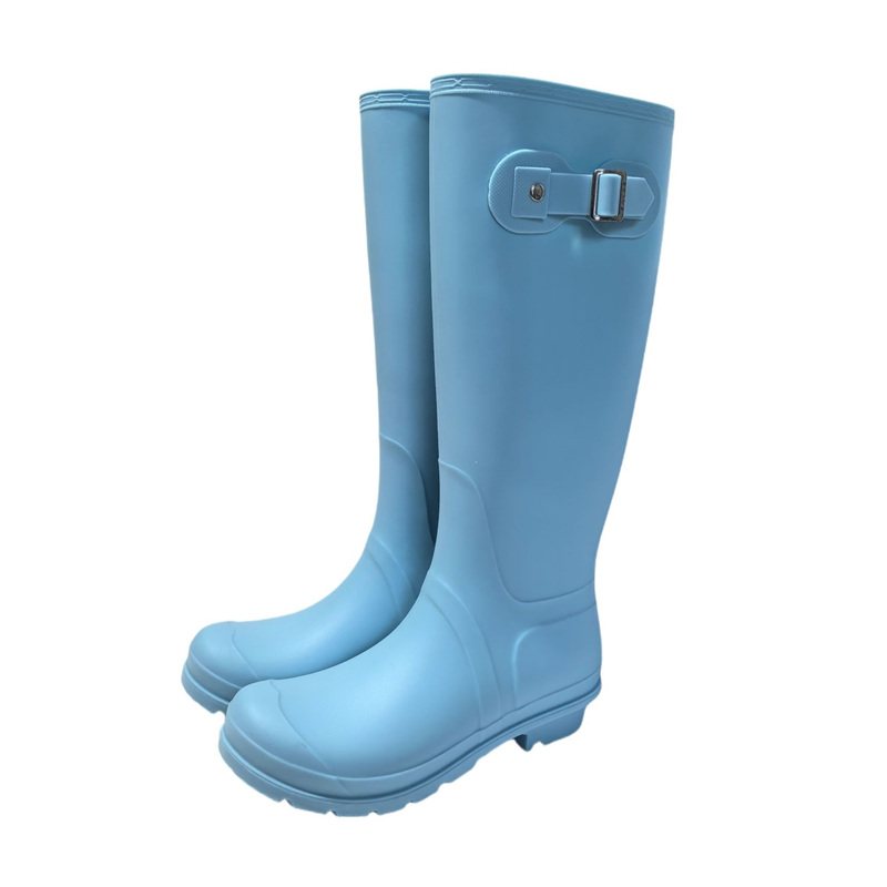 Tall waterproof rubber rain boots, ladies' wellington style