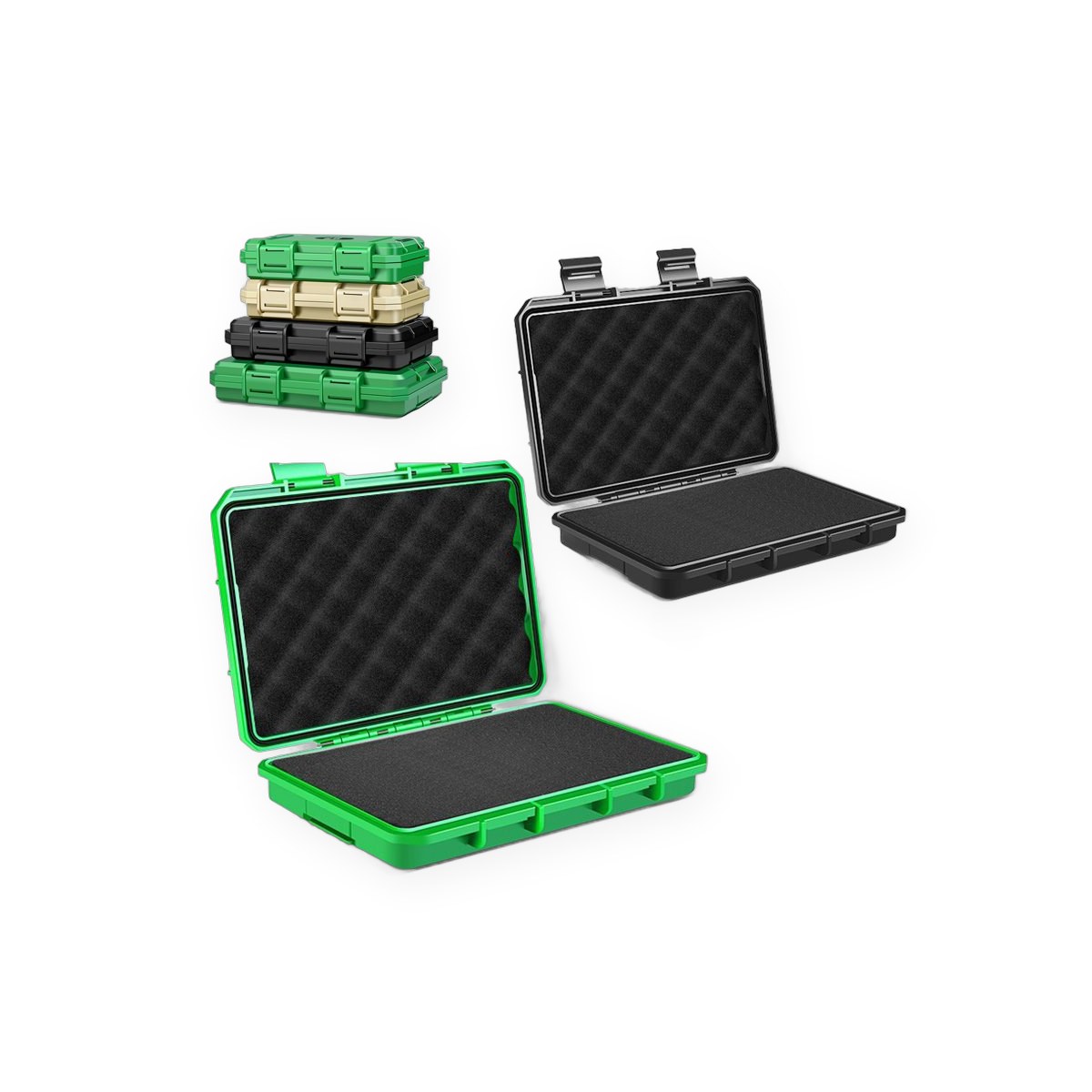 Waterproof sealed portable tool storage case, small